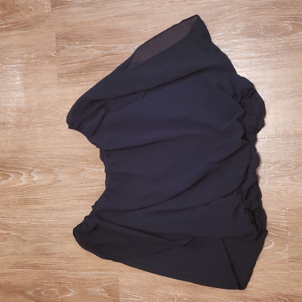 (L) Dex Clothing Flowy Cutout Sleeves Sheer Overlay Vacation Lack of Color